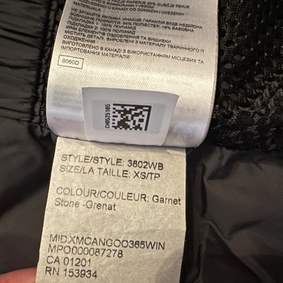 New Canada Goose Shelburne Down-Filled Parka in Garnet Stone Size XS - Picture 9 of 13